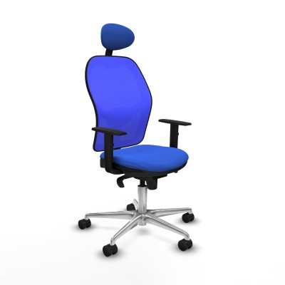 Chaise de Bureau avec Appui-tête Jorquera Piqueras y Crespo 1D086N1 Bleu