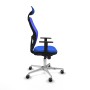Chaise de Bureau avec Appui-tête Jorquera Piqueras y Crespo 1D086G1 Bleu