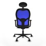 Office Chair with Headrest Jorquera Piqueras y Crespo 1D036N1 Sky blue
