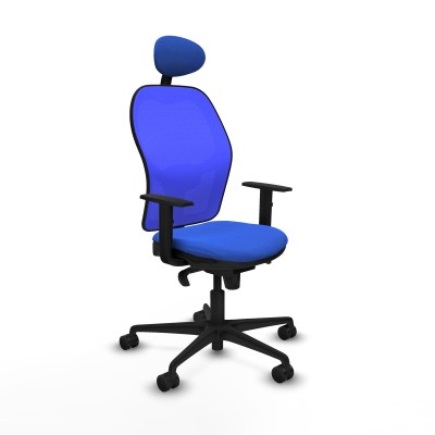 Office Chair with Headrest Jorquera Piqueras y Crespo 1D036N1 Blue