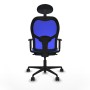 Office Chair with Headrest Jorquera Piqueras y Crespo 1D036N1 Blue