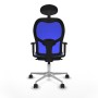 Office Chair with Headrest Jorquera Piqueras y Crespo 1D086N1 Light Blue