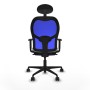 Office Chair with Headrest Jorquera Piqueras y Crespo 1D036N1 Light grey
