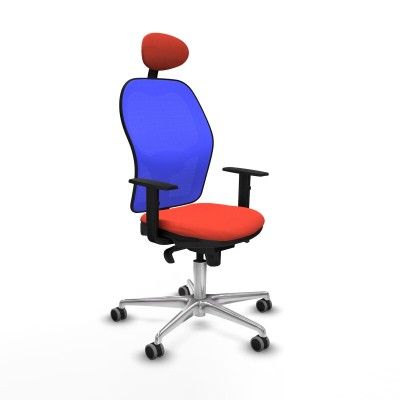 Chaise de Bureau avec Appui-tête Jorquera Piqueras y Crespo 1D086G1 Orange Foncé
