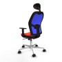 Chaise de Bureau avec Appui-tête Jorquera Piqueras y Crespo 1D086N1 Orange Foncé