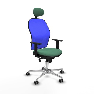 Chaise de Bureau avec Appui-tête Jorquera Piqueras y Crespo 1D086G1 Vert émeraude