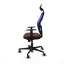 Chaise de Bureau avec Appui-tête Jorquera Piqueras y Crespo 1D036G1 Bleu Brun foncé