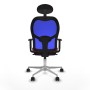 Chaise de Bureau avec Appui-tête Jorquera Piqueras y Crespo 1D086N1 Bordeaux