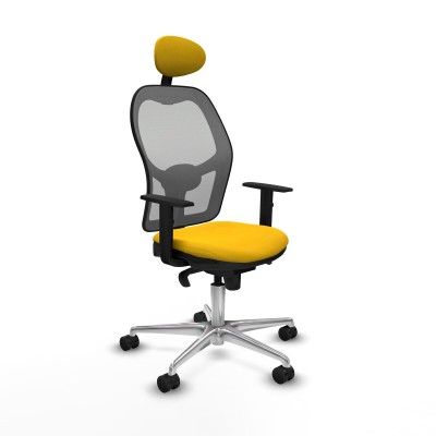Chaise de Bureau avec Appui-tête Jorquera Piqueras y Crespo 1D086N1 Jaune