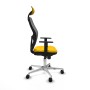 Chaise de Bureau avec Appui-tête Jorquera Piqueras y Crespo 1D086N1 Jaune