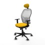 Office Chair with Headrest Jorquera Piqueras y Crespo 1D036G1 Yellow