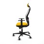 Office Chair with Headrest Jorquera Piqueras y Crespo 1D036G1 Yellow