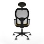Office Chair with Headrest Jorquera Piqueras y Crespo 1D036G1 Yellow