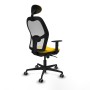 Office Chair with Headrest Jorquera Piqueras y Crespo 1D036G1 Yellow
