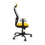 Office Chair with Headrest Jorquera Piqueras y Crespo 1D036G1 Yellow