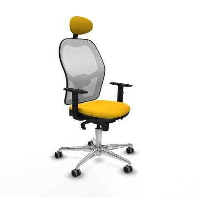 Chaise de Bureau avec Appui-tête Jorquera Piqueras y Crespo 1D086G1 Jaune