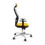 Chaise de Bureau avec Appui-tête Jorquera Piqueras y Crespo 1D086G1 Jaune