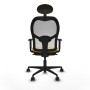 Office Chair with Headrest Jorquera Piqueras y Crespo 1D036N1 Yellow