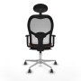 Office Chair with Headrest Jorquera Piqueras y Crespo 1D086G1 White Brown