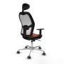 Office Chair with Headrest Jorquera Piqueras y Crespo 1D086G1 White Brown