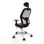 Office Chair with Headrest Jorquera Piqueras y Crespo 1D086N1 White Brown