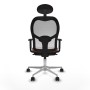 Office Chair with Headrest Jorquera Piqueras y Crespo 1D086N1 White Brown