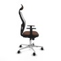 Chaise de Bureau avec Appui-tête Jorquera Piqueras y Crespo 1D086N1 Blanc Brun foncé