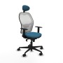 Chaise de Bureau avec Appui-tête Jorquera Piqueras y Crespo 1D036N1 Blanc Vert pétrole