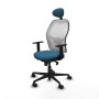 Chaise de Bureau avec Appui-tête Jorquera Piqueras y Crespo 1D036N1 Blanc Vert pétrole