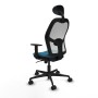 Chaise de Bureau avec Appui-tête Jorquera Piqueras y Crespo 1D036N1 Blanc Vert pétrole