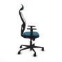 Chaise de Bureau avec Appui-tête Jorquera Piqueras y Crespo 1D036N1 Blanc Vert pétrole