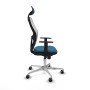 Chaise de Bureau avec Appui-tête Jorquera Piqueras y Crespo 1D086G1 Blanc Vert pétrole
