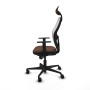 Office Chair with Headrest Jorquera Piqueras y Crespo 1D036N1 White Dark brown