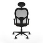 Office Chair with Headrest Jorquera Piqueras y Crespo 1D036N1 White Dark brown