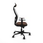 Office Chair with Headrest Jorquera Piqueras y Crespo 1D036N1 White Dark brown