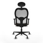 Office Chair with Headrest Jorquera Piqueras y Crespo 1D036G1 White Dark brown
