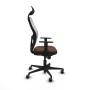 Office Chair with Headrest Jorquera Piqueras y Crespo 1D036G1 White Dark brown