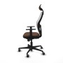 Office Chair with Headrest Jorquera Piqueras y Crespo 1D036G1 White Dark brown