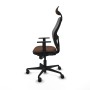 Office Chair with Headrest Jorquera Piqueras y Crespo 1D036N1 Grey Dark brown