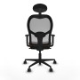 Office Chair with Headrest Jorquera Piqueras y Crespo 1D036N1 Grey Dark brown