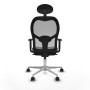 Chaise de Bureau avec Appui-tête Jorquera Piqueras y Crespo 1D086N1 Gris Brun foncé