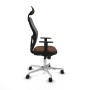 Office Chair with Headrest Jorquera Piqueras y Crespo 1D086N1 Grey Dark brown