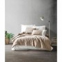 Parure de couette Blanc Marron 220 x 240 cm