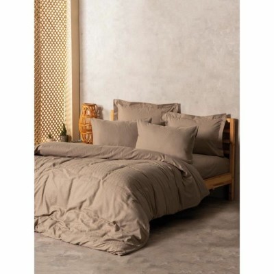 Parure de couette Marron 220 x 240 cm