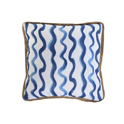 Coussin Home ESPRIT Bleu Blanc 45 x 45 cm