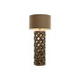 Lampe de bureau Home ESPRIT Beige Naturel Bois de manguier 50 W 220 V 35,5 x 35,5 x 79,5 cm