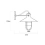 Wall Light EDM 32103 Black 60 W
