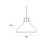 Suspension EDM 32111 Suspension Métal 60 W (30 x 25 cm)