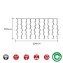 Guirlande lumineuse LED EDM 71480 1,8 W 2 x 1 m Blanc (Blanc froid 6500K)
