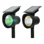 Set of solar garden lights Lumineo 25 lm 13 x 11 x 42,5 cm Solar Projector LED RGB